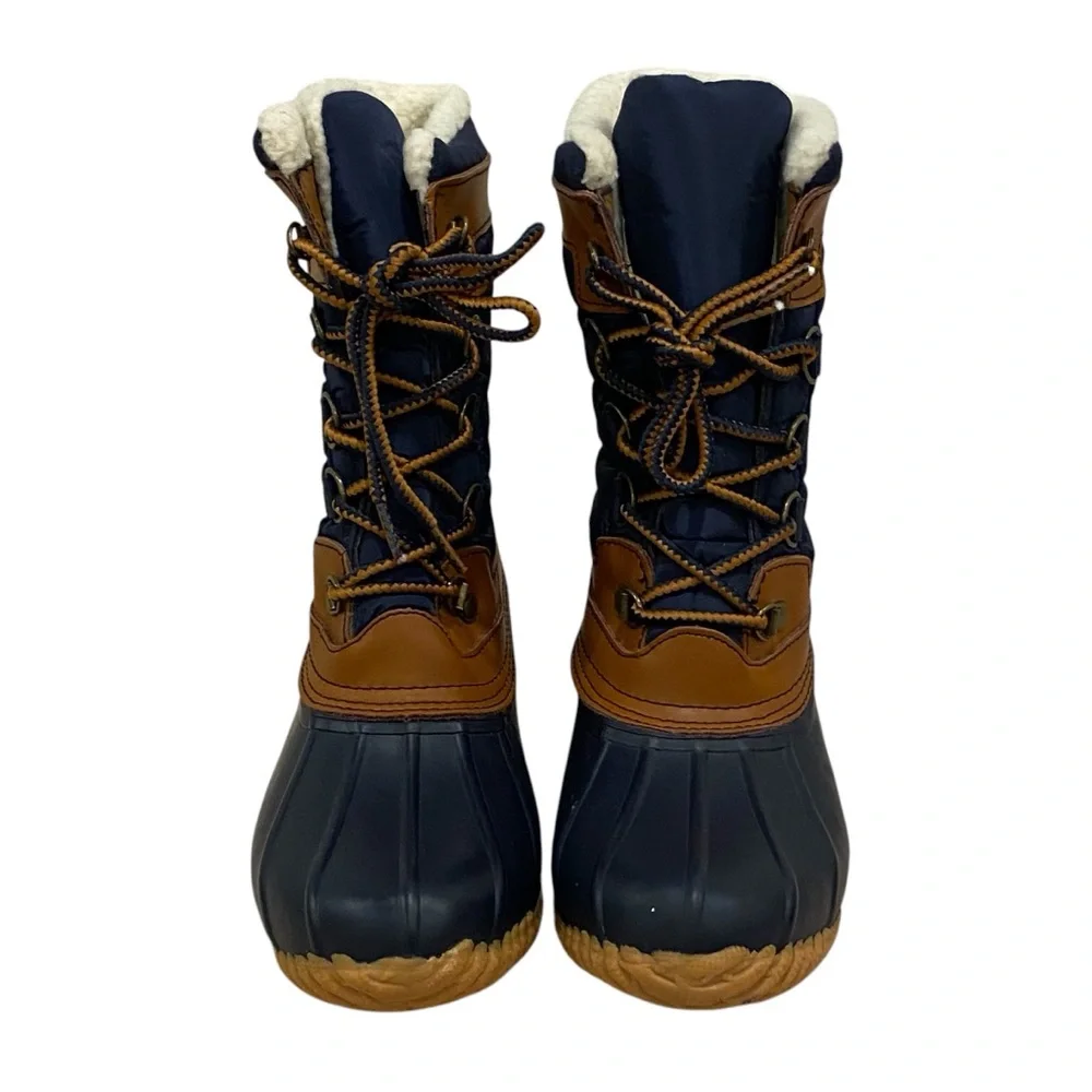 Lands’ End Winter Snow Boots Navy Blue Women’s Size 6 NEW